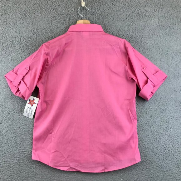 New vintage 70s High Style button up short sleeve shirt size 10 - Picture 2 of 7